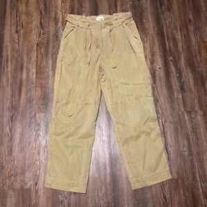 Wilfred Free Joggers Women's Small Utility High Rise Lightweight Khaki Pants